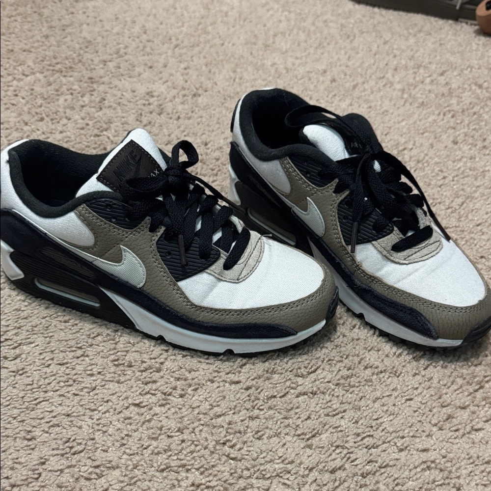 Nike Air Max 90s Women's Black and White Sneakers